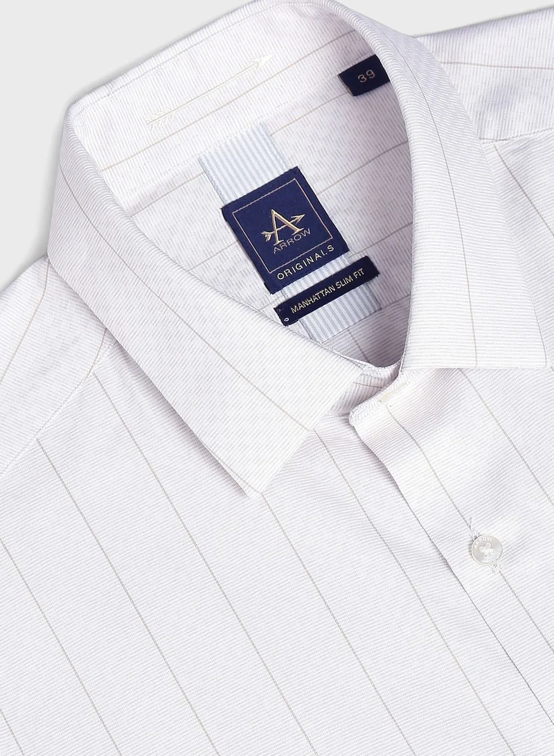 ارو Striped Regular Fit Shirt