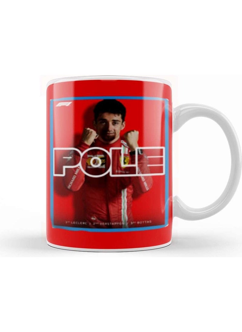 Baskı Dükkanı - Print Shop Monaco Gp Leclerc Crashes, But Takes Pole! Mug Porcelain - Image 1