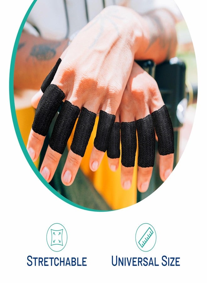 داينا أكمام حماية أصابع داينا للكريكيت | دعم ضاغط للضرب والتقاط الكرة | ماصة للعرق ومرنة | مقاس موحد | اللون: أسود - Image 5