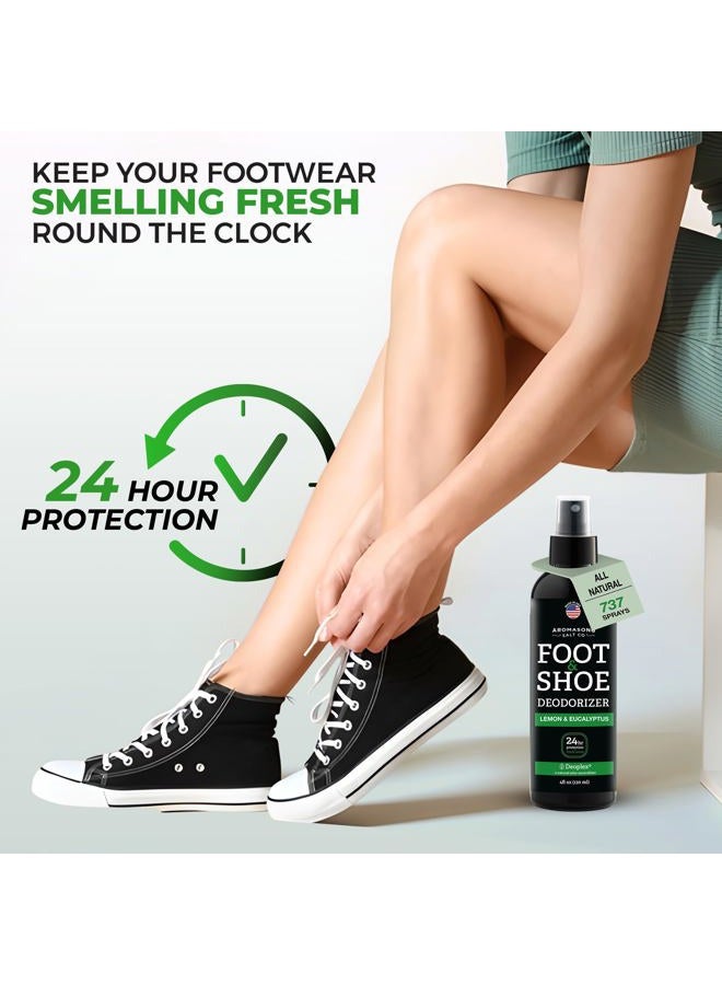 Aromasong Natural Shoe Deodorizer and Foot Spray - 24-Hour Freshness Foot Odor Eliminator for Feet - Extra Strength Fresher for Smelly Shoes & Stinky Feet Spray with Refreshing Scent, 4oz - Image 3