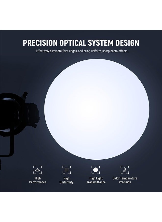 Neewer - NEEWER Spotlight Snoot with 20° Projection Lens, Adjustable Focus, 16 Metal Gobos 5 Color Gels, Bag, Conical Snoot for Bowens Mount LED Continuous Output Lighting Studio Video Light Up to 300W, LS-39 - Image 1
