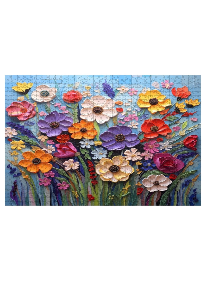 VICTORIA ANNA Adult 1000-Piece Spring Garden Colorful Floral Puzzle | Plant Art Decorative Brain Teaser for Relaxation - Image 1