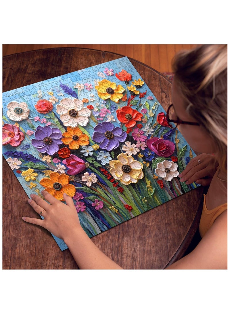 VICTORIA ANNA Adult 1000-Piece Spring Garden Colorful Floral Puzzle | Plant Art Decorative Brain Teaser for Relaxation - Image 5