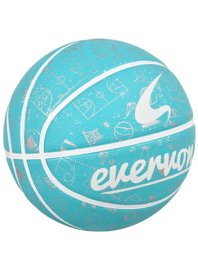Evervon Youth And Children's Training Compeion Basketball, Indoor And Outdoor Use, Wear-resistant, Size 5, Non-slip Rubber, Ebx-500 - Image 1
