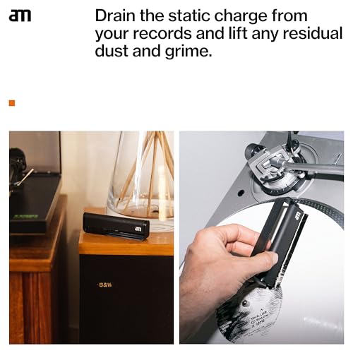 AM Record Cleaner Brush, Ultra Fine Carbon Fibre, Record Anti-Static for Music Lovers, Lifts Dust & Reduces Friction, Record Cleaning Must Have - Image 4