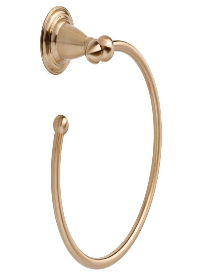 Delta Faucet Bathroom Accessories 75046-CZ Victorian Hand Towel Ring, Champagne Bronze 3.25 x 7.06 x 3.25 inches - Image 1