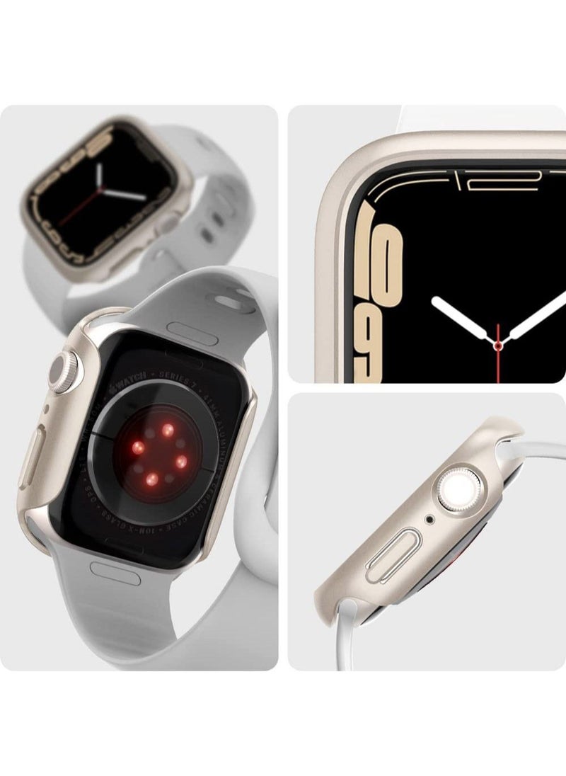 Spigen Thin Fit Apple Watch Series 8/7 (41mm) Case Cover - Starlight  - Image 3