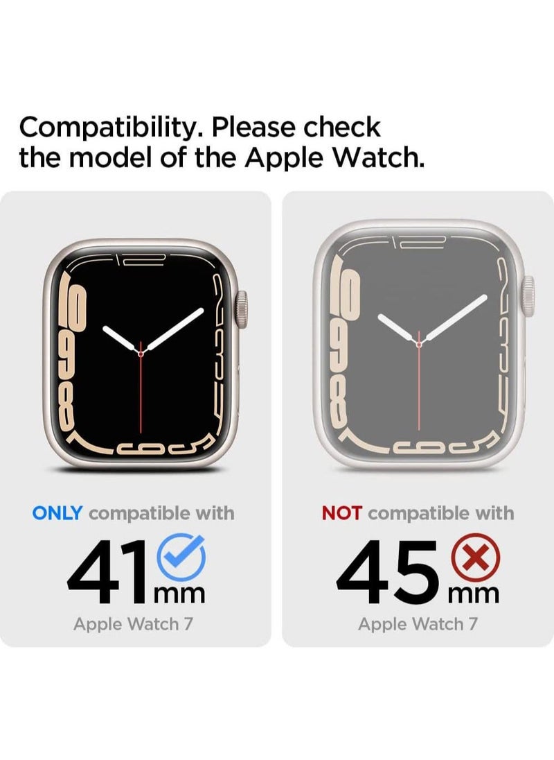 Spigen Thin Fit Apple Watch Series 8/7 (41mm) Case Cover - Starlight  - Image 2