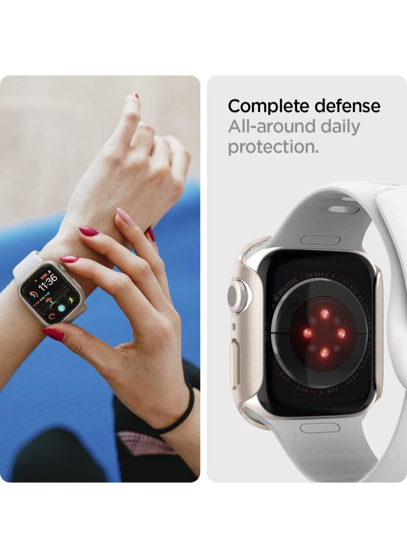 Spigen Thin Fit Apple Watch Series 8/7 (41mm) Case Cover - Starlight  - Image 5