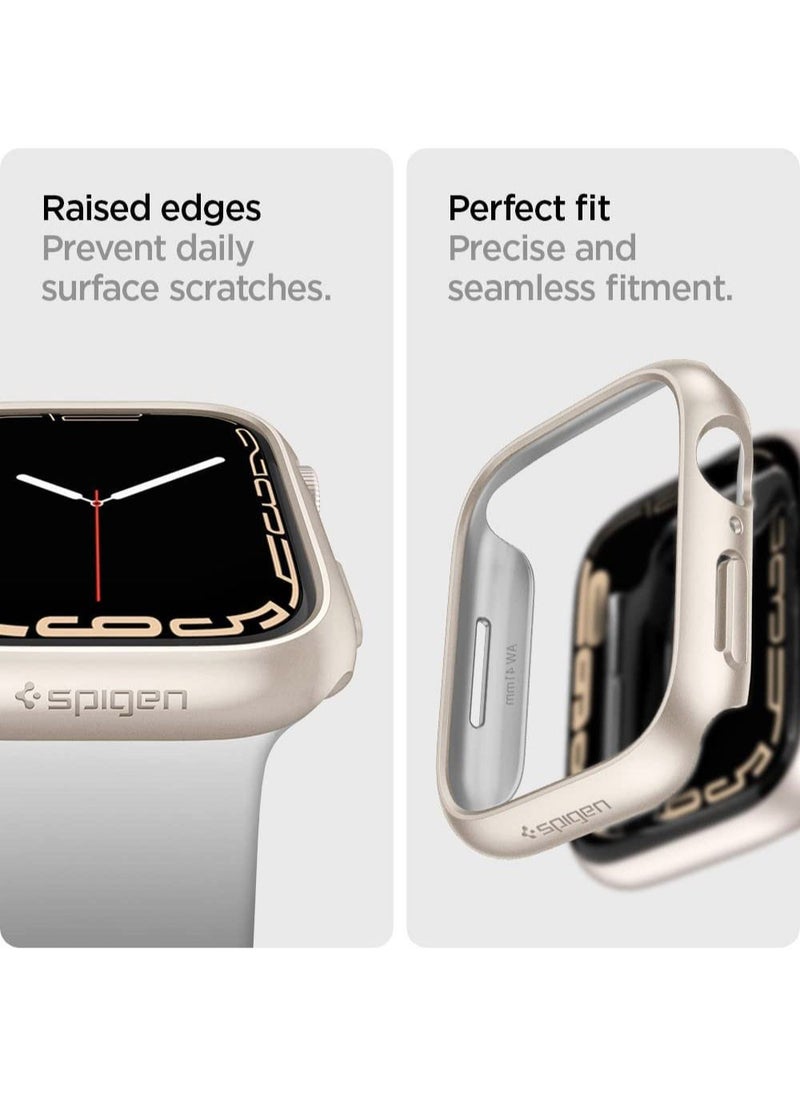 Thin Fit Apple Watch Series 8/7 (41mm) Case Cover - Starlight