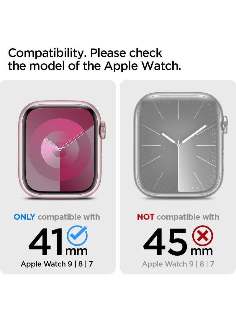 Spigen Thin Fit Apple Watch Series 9 /8/7 (41mm) Case Cover - Starlight - Image 2