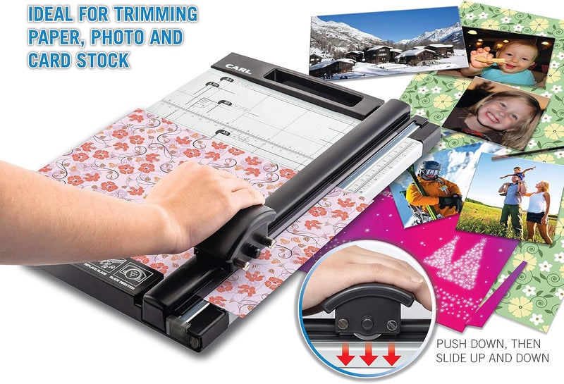 CARL 12 inch DC-200N Premium Rotary Paper Trimmer, Metal Base, 15 Sheet Cutting Capacity. - Image 3