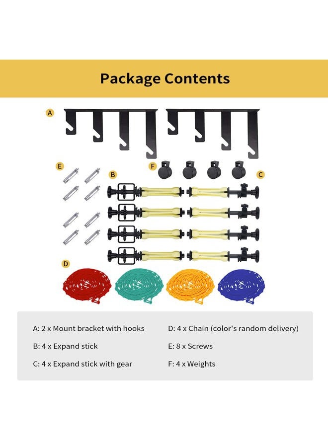 goshoot Expand Backdrop Background Roller System Photography 4 Roller Wall Mounting Manual Background Support System Ceiling Holder for Photo Studio Video Portrait Product Photography - Image 5