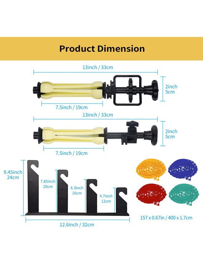 goshoot Expand Backdrop Background Roller System Photography 4 Roller Wall Mounting Manual Background Support System Ceiling Holder for Photo Studio Video Portrait Product Photography - Image 4