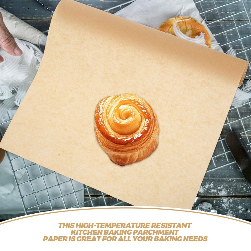 Unbleached Parchment Paper Roll 30cm X 10m Oil Absorbent Baking Sheet For Oven - Image 4