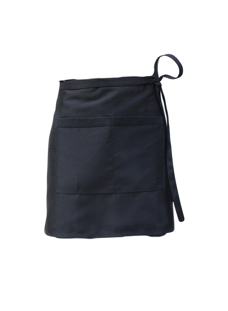 Half Short Server Waitress Waist Apron with 2 Pockets for Chef Bartender Baker Craftsmen(64X46CM)  - Image 2