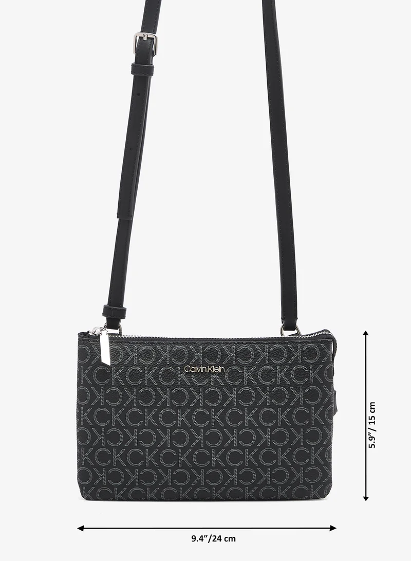 CALVIN KLEIN  Monogram East West Crossbody for Women | Best Price UAE