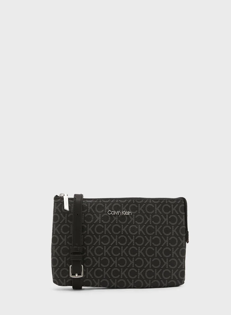 CALVIN KLEIN Monogram East West Crossbody