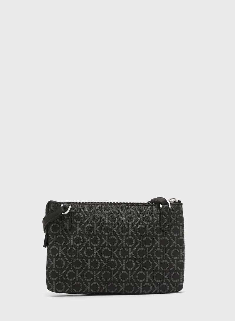 CALVIN KLEIN Monogram East West Crossbody