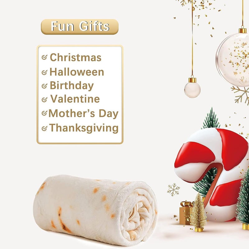 Lhedon Tortilla Blanket Baby  Baby Burritos Swaddle Blanket  Taco Blanket for Newborn Toddler  285 GSM Soft Flannel Wearable Wrap Blanket Funny Gifts for Baby Shower Boy Girl 0-3 6 9 Months - Image 2