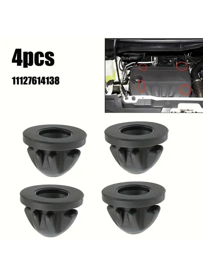 4pcs Engine Hood Rubber Bumper Rivet Buffer Compatible with Multiple Models - Image 4
