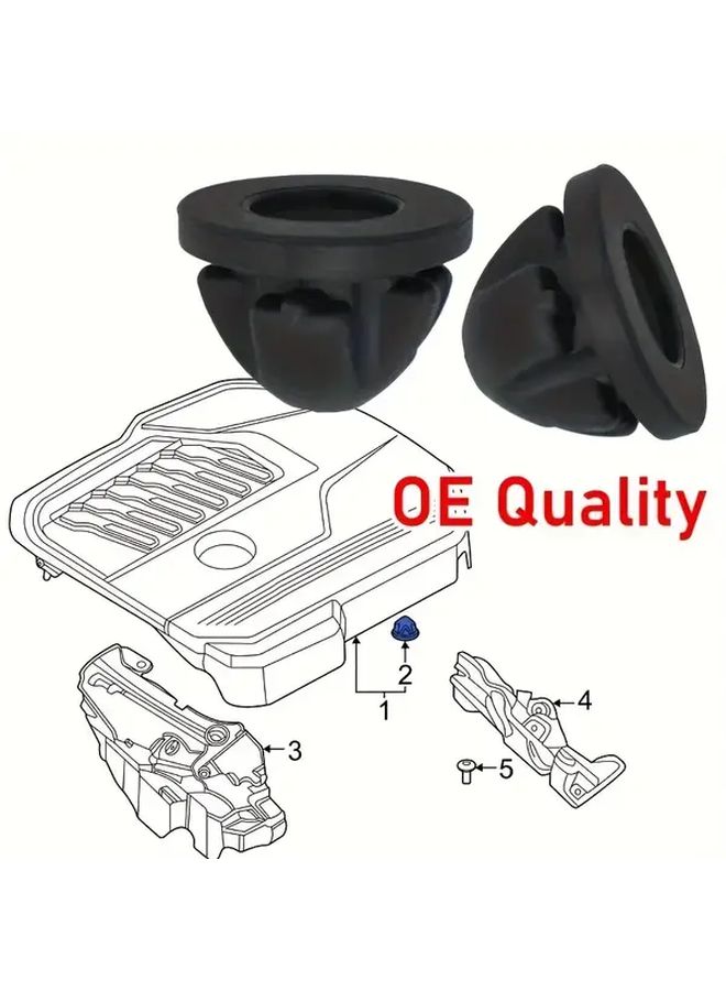 4pcs Engine Hood Rubber Bumper Rivet Buffer Compatible with Multiple Models - Image 5