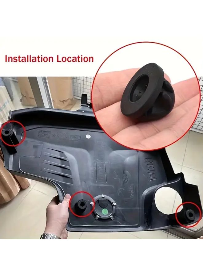 4pcs Engine Hood Rubber Bumper Rivet Buffer Compatible with Multiple Models - Image 3