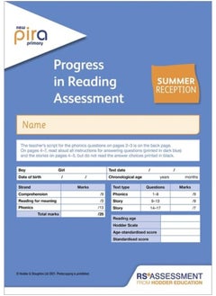 New PiRA Test R, Summer PK10 (Progress in Reading Assessment) 