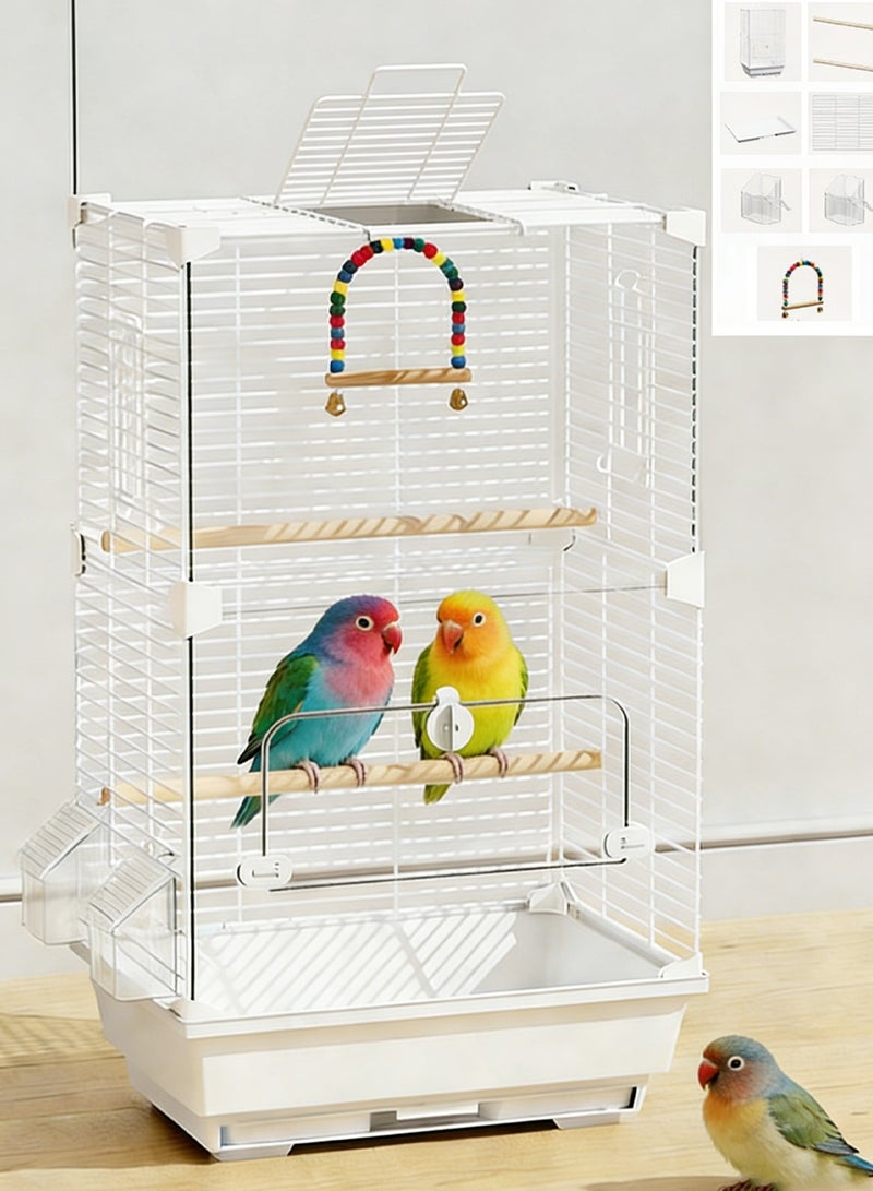كيدل قفص الطيور الشفاف قفص الببغاء عش قفص الطيور الخاصة قفص التكاثر الحمامة الكناري - Image 1