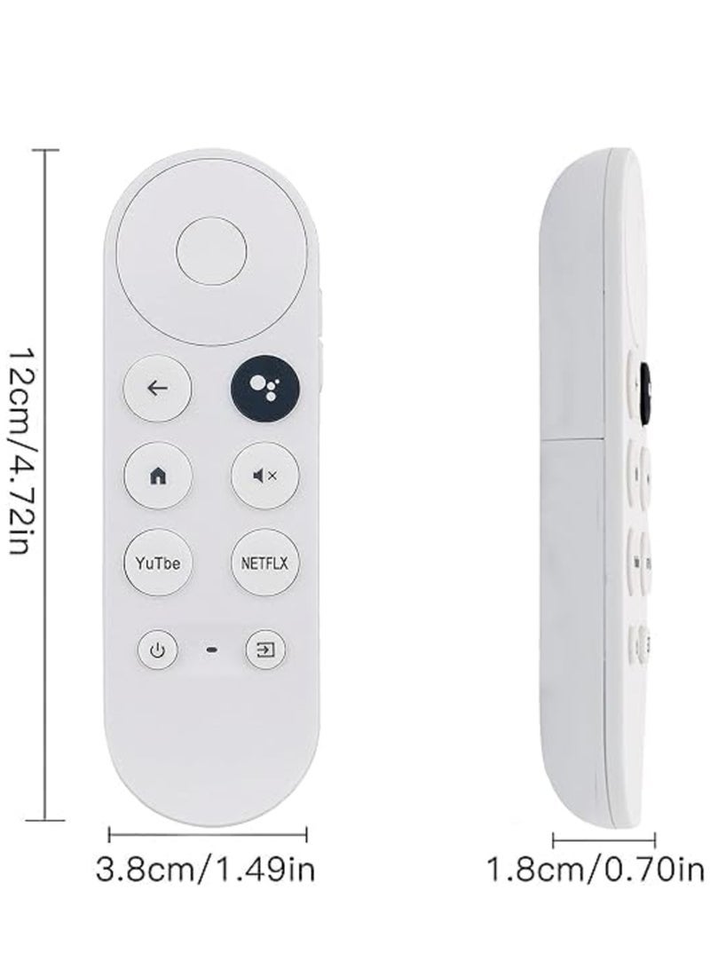 PopZa Replacement Voice Remote Control Compatible with Snow Streaming Player for Google TV Chromecast 4K G9N9N/GA01920-US/GA01923-US/GA01919-US/GA03131-US/GA01919REM with battery - Image 4