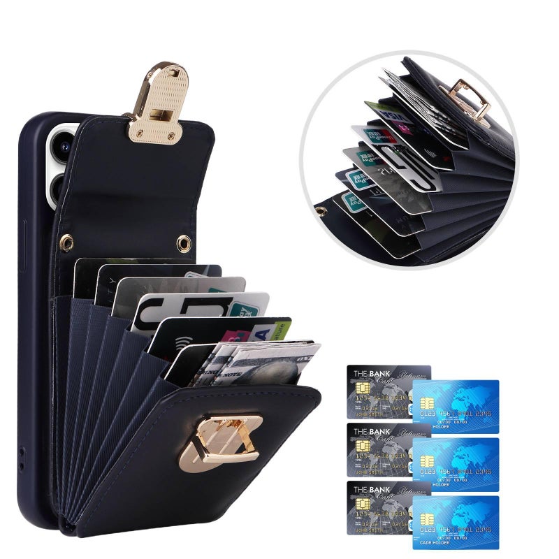 Protective Case | Black | Card Holder | Shockproof Cover for iPhone 15 / 15 Plus / 15 Pro / 15 Pro Max - Image 5