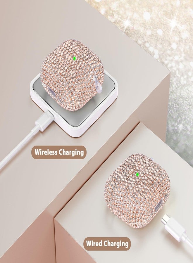 VISOOM Cute Jewelry Case for Airpods 4 Cases 2024 Cover Women, Sparkly Air pods 4 Gen Case Hard TPU Airpod Case 4th Generation Glitter iPods 4 Case with Bling Keychain for iPods Earbuds Airpods 4th - Image 5