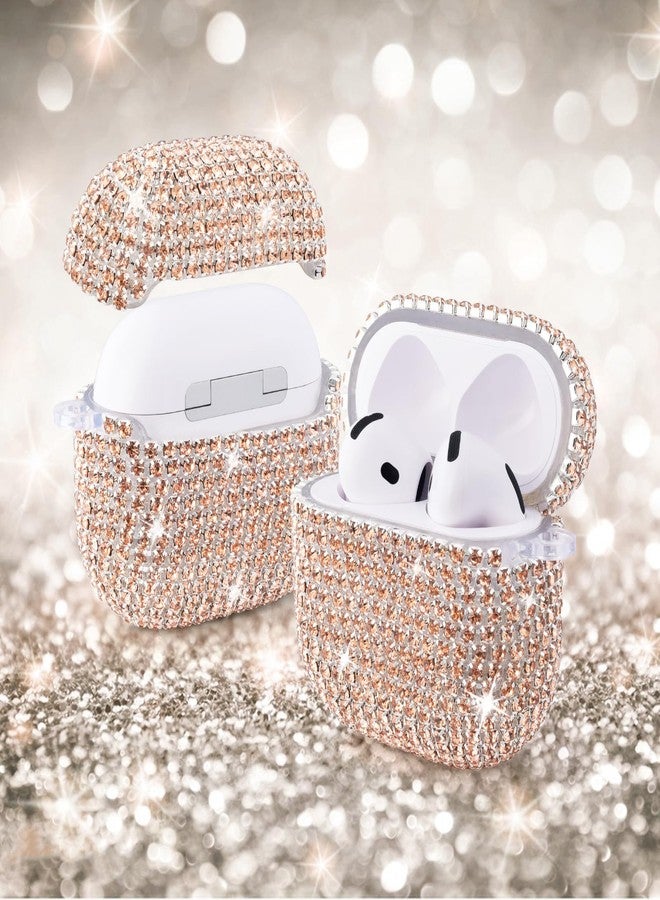 VISOOM Cute Jewelry Case for Airpods 4 Cases 2024 Cover Women, Sparkly Air pods 4 Gen Case Hard TPU Airpod Case 4th Generation Glitter iPods 4 Case with Bling Keychain for iPods Earbuds Airpods 4th - Image 2