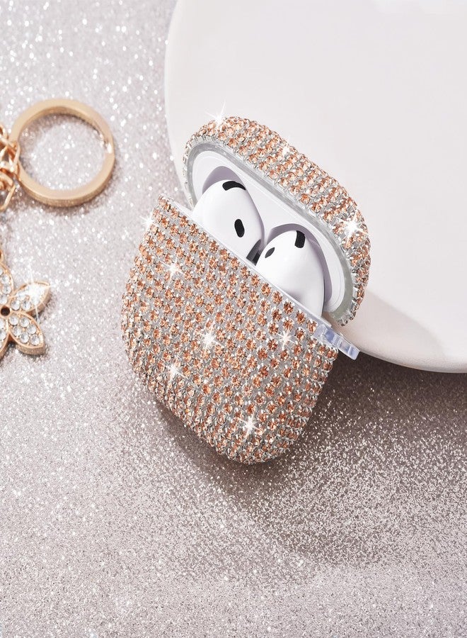 VISOOM Cute Jewelry Case for Airpods 4 Cases 2024 Cover Women, Sparkly Air pods 4 Gen Case Hard TPU Airpod Case 4th Generation Glitter iPods 4 Case with Bling Keychain for iPods Earbuds Airpods 4th - Image 4