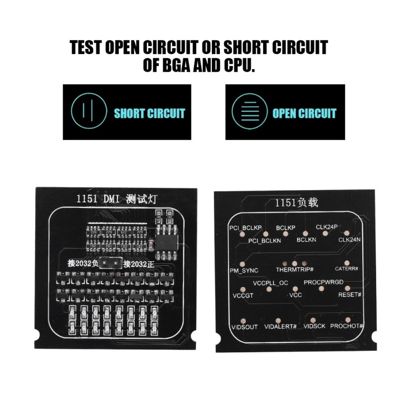 Motherboard Tester 1151 CPU Socket Test Card - LED Indicator for Quick Signal Voltage Testing - Image 4