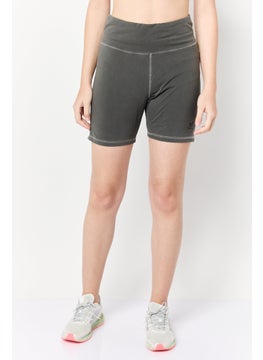 adidas Originals Women Sportswear Fit Biker Shorts, Charcoal  - Image 1
