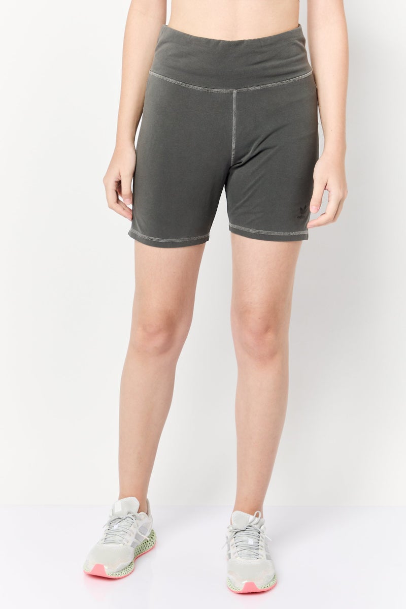 adidas Originals Women Sportswear Fit Biker Shorts, Charcoal - Image 1