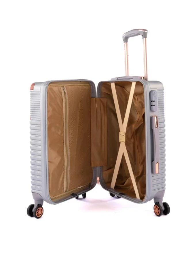 LIMRA Cabin Carry Check-In Luggage Trolley Size 20 inch Silver