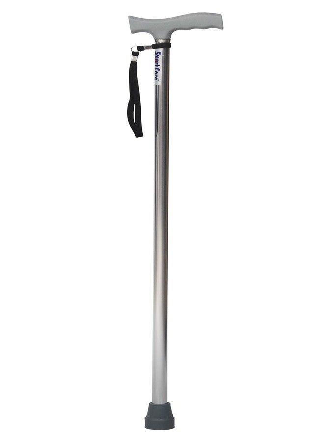 SMARTCARE Smart Care® Folding Cane - Foldable Walking Cane for Men, Women - Fold-up, Collapsible, Lightweight, Adjustable, Portable Hand Walking Stick - Balancing Mobility Aid - Sleek, Comfortable T Handle (SC106L) - Image 2
