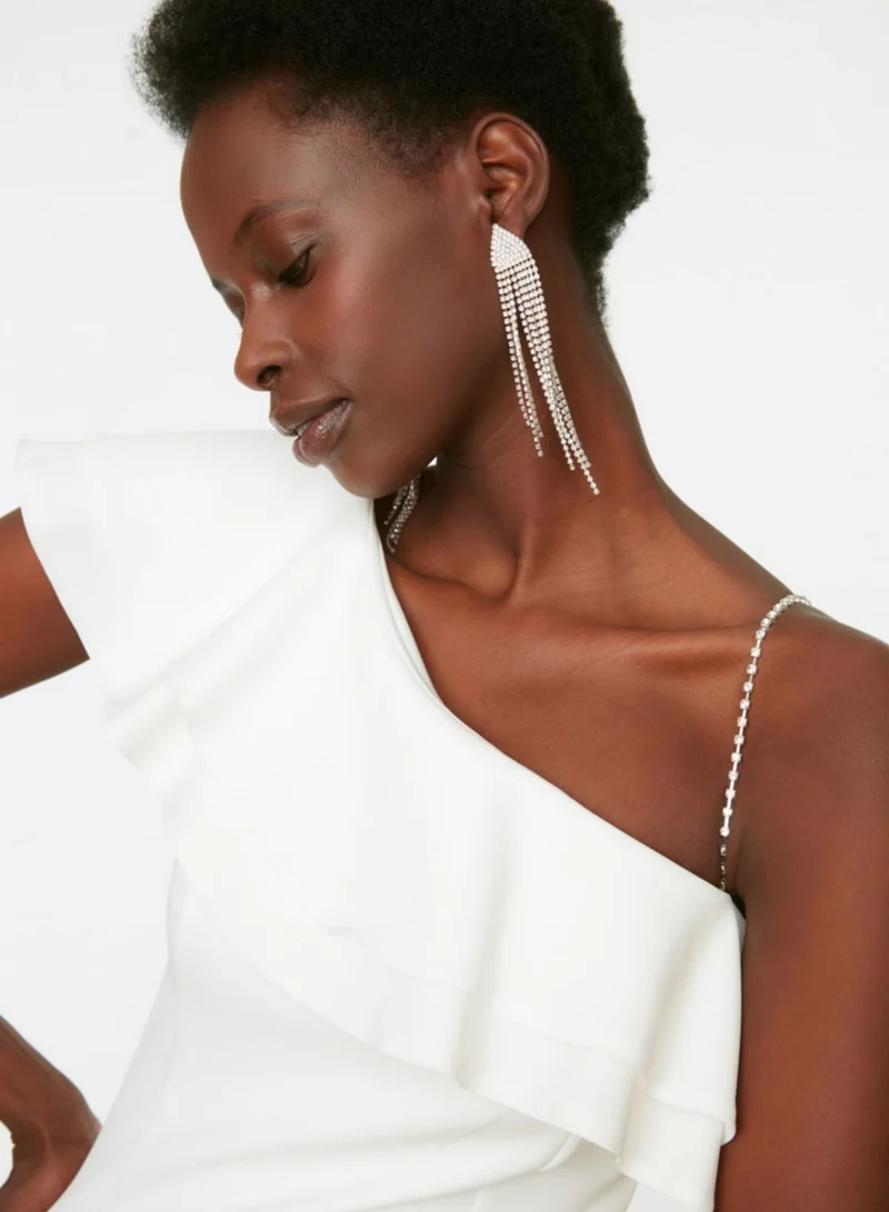 trendyol Ruffled One-Shoulder Dress