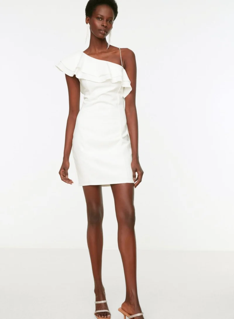 trendyol Ruffled One-Shoulder Dress