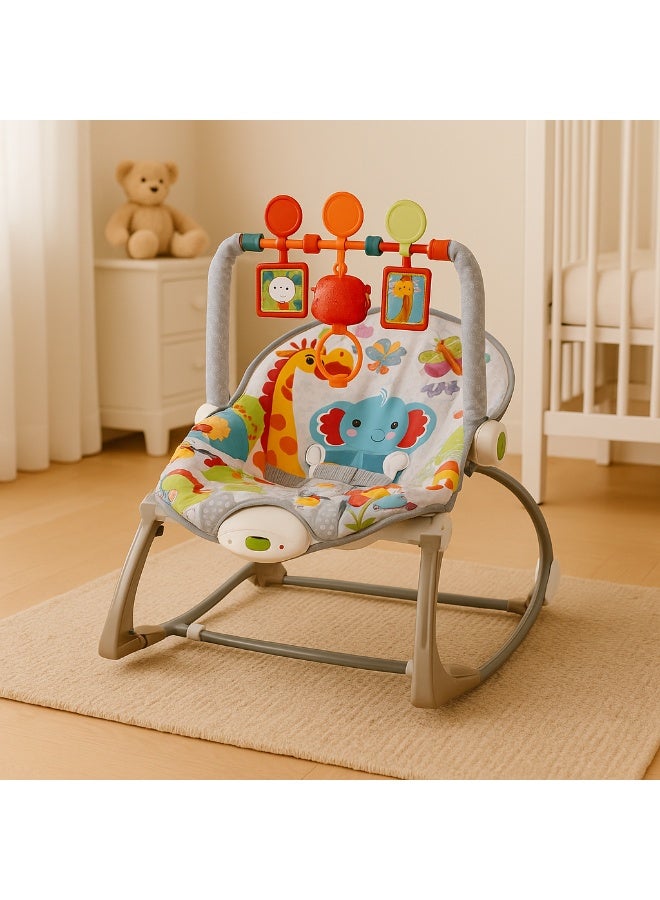 Tiibaby Musical Baby Rocker with Interactive Toys - Image 3