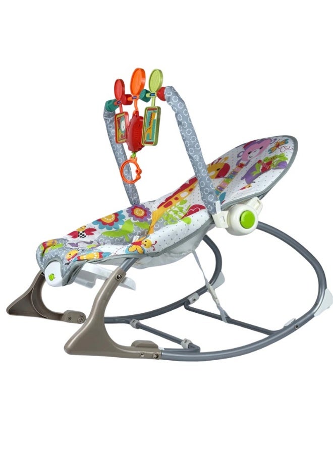 Tiibaby Musical Baby Rocker with Interactive Toys - Image 1