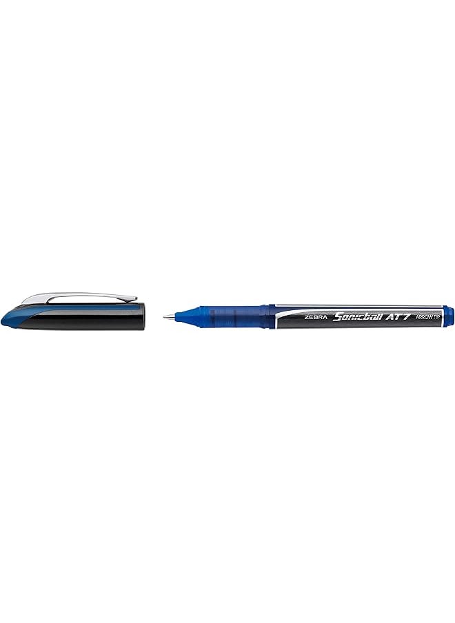 ZEBRA - Sonicball At7 Liquid Ink Pen 10 Pack Blue - Image 1