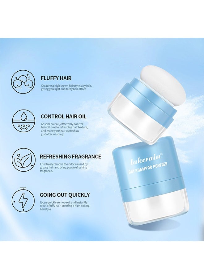 lakerain Dry Shampoo Powder, Fluffy Hair- Oil Control, Fragrance and Volumizes Hair, Long-lasting, Refreshing all Day, Mild and Easy to Use, Unisex # Ocean fragrance（5g）  - Image 5