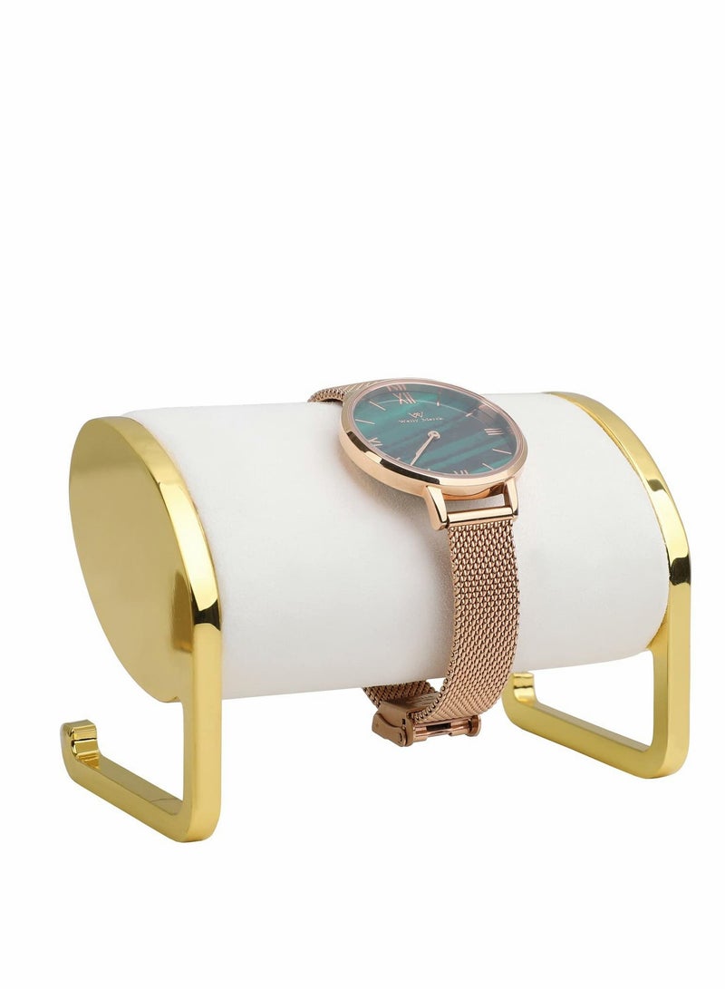 Excefore Bracelet Holder, Velvet Holder Stand for Selling, Bangle Organizer and Storage Show, Watch Gold Jewelry Holder(White) - Image 1