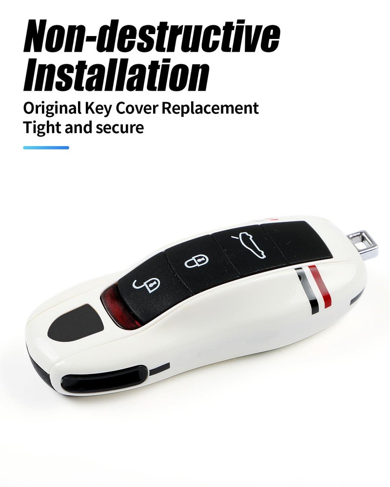 LIMBQS Key Cover Comptatible with Porsche Macan Cayenne Panamera 911, Car Key Protection Keychain (OLD KEY) - Image 5