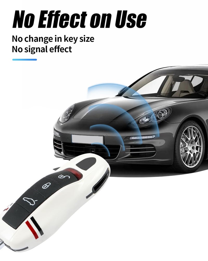 LIMBQS Key Cover Comptatible with Porsche Macan Cayenne Panamera 911, Car Key Protection Keychain (OLD KEY) - Image 4
