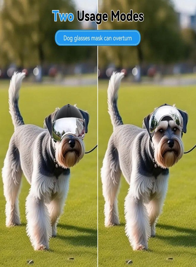 Namsan Dog Helmets for Small Dogs, Dog Helmet with Sun Lens Goggles, Doggie Helmets Hat with Ear Holes, Bike Doggie Helmet for Small to Medium Dogs, Adjustable, Black - Image 5