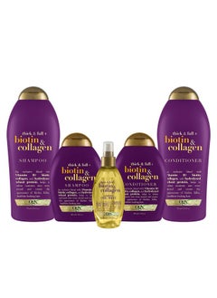 Ogx Thick & Full Biotin & Collagen Weightless Oil Mist 4 Fl Oz 2 Pack  - Image 4